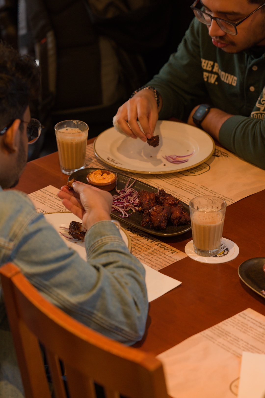 Customers enjoying dine-in experience at The Spice Route Kerala restaurant Munich Germany